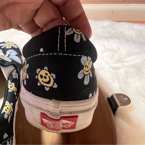 Vans Classic slip on Trippy Grin Floral Black Size 8 Men’s - Picture 10 of 13